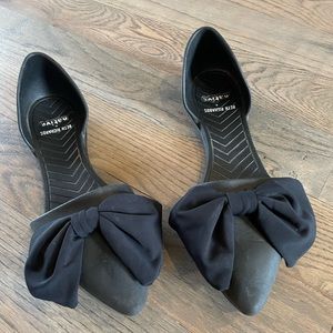 Womens Native Beth Richards black bow flats